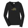 Ladies Long Sleeve Fan Favorite V Neck Tee Thumbnail