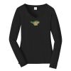 Ladies Long Sleeve Fan Favorite V Neck Tee Thumbnail