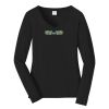 Ladies Long Sleeve Fan Favorite V Neck Tee Thumbnail