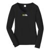 Ladies Long Sleeve Fan Favorite V Neck Tee Thumbnail