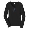 Ladies Long Sleeve Fan Favorite V Neck Tee Thumbnail