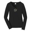 Ladies Long Sleeve Fan Favorite V Neck Tee Thumbnail