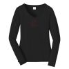 Ladies Long Sleeve Fan Favorite V Neck Tee Thumbnail