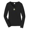 Ladies Long Sleeve Fan Favorite V Neck Tee Thumbnail
