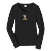 Ladies Long Sleeve Fan Favorite V Neck Tee Thumbnail