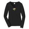 Ladies Long Sleeve Fan Favorite V Neck Tee Thumbnail