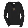 Ladies Long Sleeve Fan Favorite V Neck Tee Thumbnail