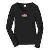 Ladies Long Sleeve Fan Favorite V Neck Tee Thumbnail