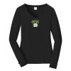 Ladies Long Sleeve Fan Favorite V Neck Tee Thumbnail