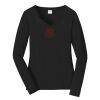 Ladies Long Sleeve Fan Favorite V Neck Tee Thumbnail