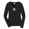 Ladies Long Sleeve Fan Favorite V Neck Tee Thumbnail