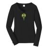 Ladies Long Sleeve Fan Favorite V Neck Tee Thumbnail