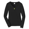 Ladies Long Sleeve Fan Favorite V Neck Tee Thumbnail