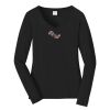 Ladies Long Sleeve Fan Favorite V Neck Tee Thumbnail