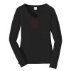 Ladies Long Sleeve Fan Favorite V Neck Tee Thumbnail