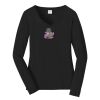 Ladies Long Sleeve Fan Favorite V Neck Tee Thumbnail