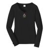 Ladies Long Sleeve Fan Favorite V Neck Tee Thumbnail