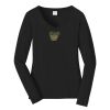 Ladies Long Sleeve Fan Favorite V Neck Tee Thumbnail