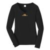 Ladies Long Sleeve Fan Favorite V Neck Tee Thumbnail