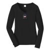 Ladies Long Sleeve Fan Favorite V Neck Tee Thumbnail