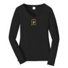 Ladies Long Sleeve Fan Favorite V Neck Tee Thumbnail