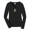 Ladies Long Sleeve Fan Favorite V Neck Tee Thumbnail