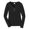 Ladies Long Sleeve Fan Favorite V Neck Tee Thumbnail