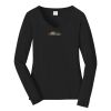 Ladies Long Sleeve Fan Favorite V Neck Tee Thumbnail