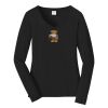 Ladies Long Sleeve Fan Favorite V Neck Tee Thumbnail