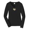 Ladies Long Sleeve Fan Favorite V Neck Tee Thumbnail