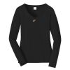 Ladies Long Sleeve Fan Favorite V Neck Tee Thumbnail