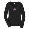 Ladies Long Sleeve Fan Favorite V Neck Tee Thumbnail