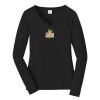 Ladies Long Sleeve Fan Favorite V Neck Tee Thumbnail