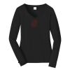 Ladies Long Sleeve Fan Favorite V Neck Tee Thumbnail