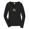Ladies Long Sleeve Fan Favorite V Neck Tee Thumbnail