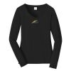 Ladies Long Sleeve Fan Favorite V Neck Tee Thumbnail