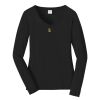 Ladies Long Sleeve Fan Favorite V Neck Tee Thumbnail