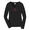 Ladies Long Sleeve Fan Favorite V Neck Tee Thumbnail