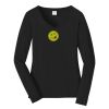 Ladies Long Sleeve Fan Favorite V Neck Tee Thumbnail