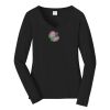 Ladies Long Sleeve Fan Favorite V Neck Tee Thumbnail