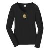 Ladies Long Sleeve Fan Favorite V Neck Tee Thumbnail