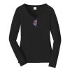 Ladies Long Sleeve Fan Favorite V Neck Tee Thumbnail