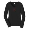 Ladies Long Sleeve Fan Favorite V Neck Tee Thumbnail