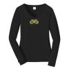 Ladies Long Sleeve Fan Favorite V Neck Tee Thumbnail