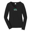 Ladies Long Sleeve Fan Favorite V Neck Tee Thumbnail