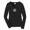 Ladies Long Sleeve Fan Favorite V Neck Tee Thumbnail
