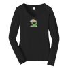 Ladies Long Sleeve Fan Favorite V Neck Tee Thumbnail