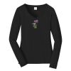 Ladies Long Sleeve Fan Favorite V Neck Tee Thumbnail