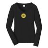 Ladies Long Sleeve Fan Favorite V Neck Tee Thumbnail
