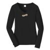 Ladies Long Sleeve Fan Favorite V Neck Tee Thumbnail
